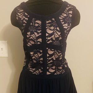Women’s Navy Sequined Cocktail dress, size 18W